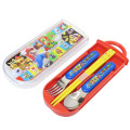 Japan Super Mario Bento Lunch Cutlery Set Spoon Fork Chopstick - Super Mario Brothers Red Blue Yellow - 1