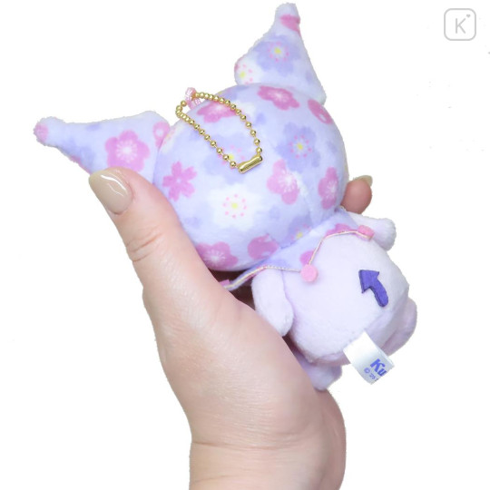 Japan Sanrio Mascot Holder - Kuromi : Cherry Blossom Sakura - 2