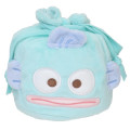Japan Sanrio Face Drawstring Bag - Hangyodon - 1