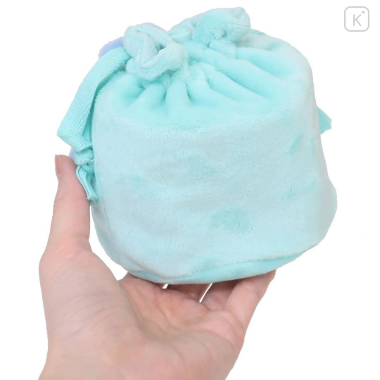 Japan Sanrio Face Drawstring Bag - Hangyodon - 2