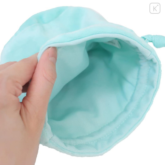 Japan Sanrio Face Drawstring Bag - Hangyodon - 3