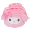 Japan Sanrio Face Drawstring Bag - My Melody - 1
