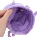 Japan Sanrio Face Drawstring Bag - Kuromi - 3