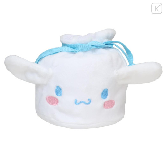 Japan Sanrio Face Drawstring Bag - Cinnamoroll - 1