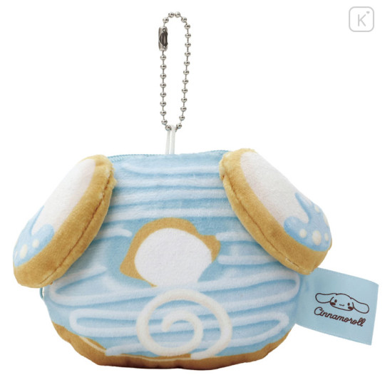Japan Sanrio Mini Plush Pouch - Cinnamoroll : Chocolate Donut - 1