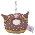 Japan Sanrio Mini Plush Pouch - Kuromi : Chocolate Donut - 1