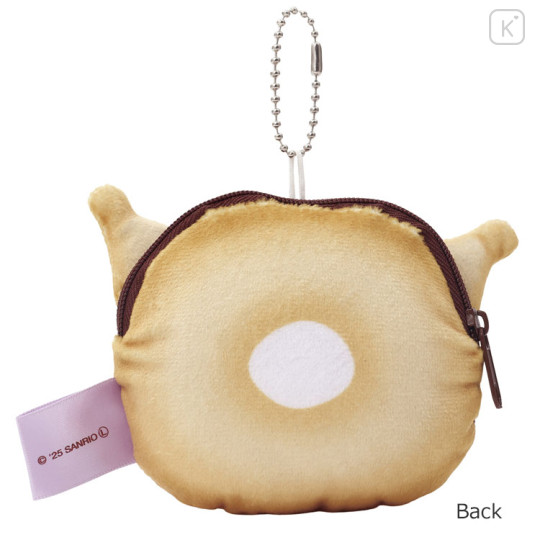Japan Sanrio Mini Plush Pouch - Kuromi : Chocolate Donut - 2