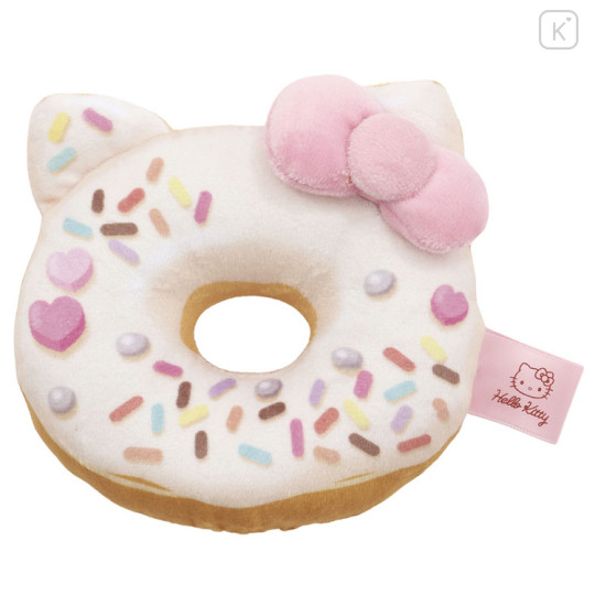 Japan Sanrio Plush Wrist Rest - Hello Kitty : Chocolate Donut - 1