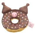 Japan Sanrio Plush Wrist Rest - Kuromi : Chocolate Donut - 1