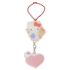 Japan Sanrio Swaying Keychain - Hello Kitty : Loving Friend