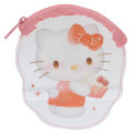 Japan Sanrio Clear Flat Mini Pouch - Hello Kitty : Dessert Cupcake - 1