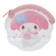 Japan Sanrio Clear Flat Mini Pouch - My Melody : Dessert Chocolate