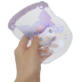 Japan Sanrio Clear Flat Mini Pouch - Kuromi : Dessert Ice Cream - 2
