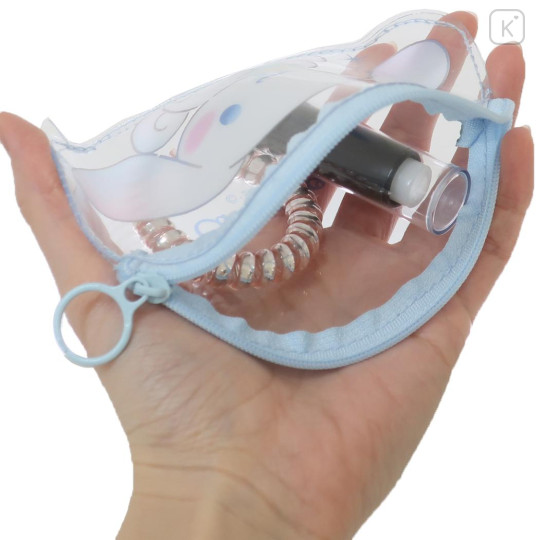 Japan Sanrio Clear Flat Mini Pouch - Cinnamoroll : Dessert Soda - 3