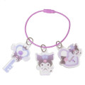 Japan Sanrio Wire Key Ring Charm Keychain - Kuromi : Love Lock - 1