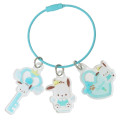 Japan Sanrio Wire Key Ring Charm Keychain - Pochacco : Love Lock - 1