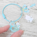 Japan Sanrio Wire Key Ring Charm Keychain - Pochacco : Love Lock - 2