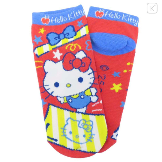 Japan Sanrio Socks - Hello Kitty : Surprised Red - 1