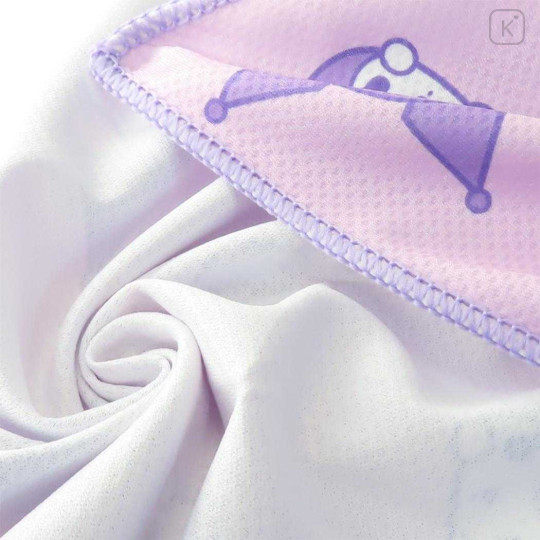 Japan Sanrio Cool Towel - Kuromi : Baku Purple All Over Pattern - 3
