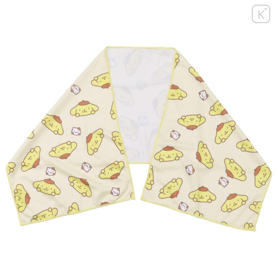 Japan Sanrio Cool Towel - Pompompurin : Yellow All Over Pattern - 1
