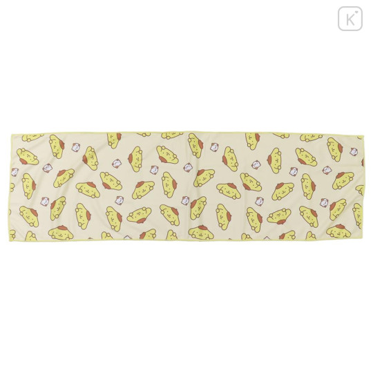 Japan Sanrio Cool Towel - Pompompurin : Yellow All Over Pattern - 2