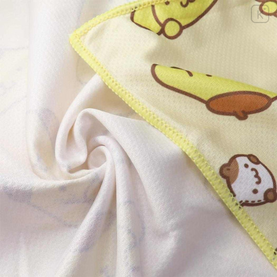 Japan Sanrio Cool Towel - Pompompurin : Yellow All Over Pattern - 3