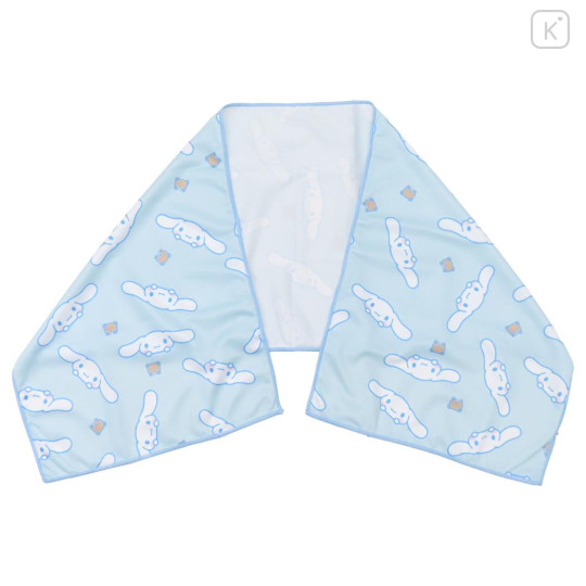 Japan Sanrio Cool Towel - Cinnamoroll : Blue All Over Pattern - 1