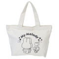 Japan Sanrio Mini Tote Bag - My Melody Block Drawing - 1