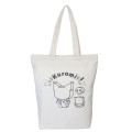 Japan Sanrio Tote Bag - Kuromi : Block Drawing - 1
