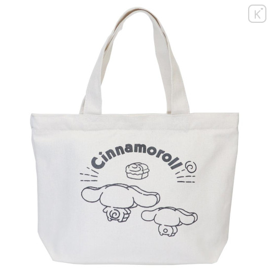 Japan Sanrio Mini Tote Bag - Cinnamoroll Block Drawing - 1