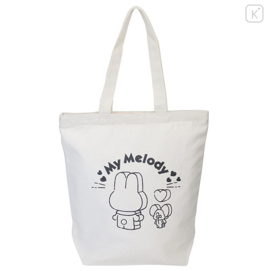 Japan Sanrio Tote Bag - My Melody : Block Drawing - 1