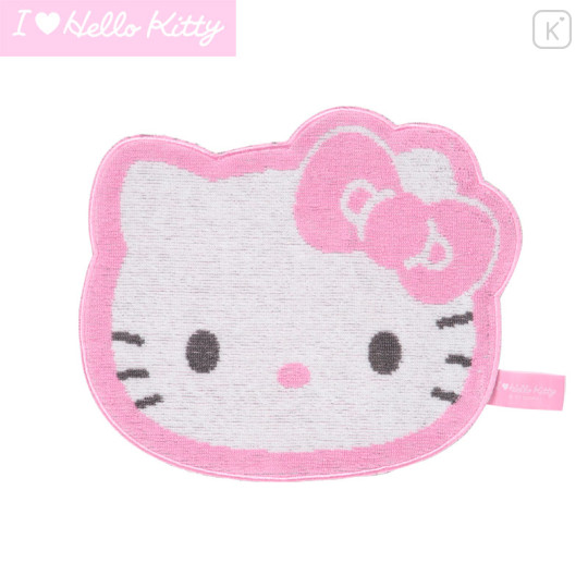 Japan Sanrio Original Petit Towel - Hello Kitty : I Love Hello Kitty Pink - 1