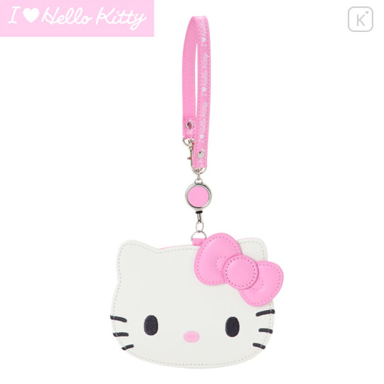 Japan Sanrio Original Pass Case - Hello Kitty : I Love Hello Kitty Pink - 1