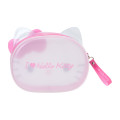 Japan Sanrio Original Clear Pouch - Hello Kitty : I Love Hello Kitty Pink - 2