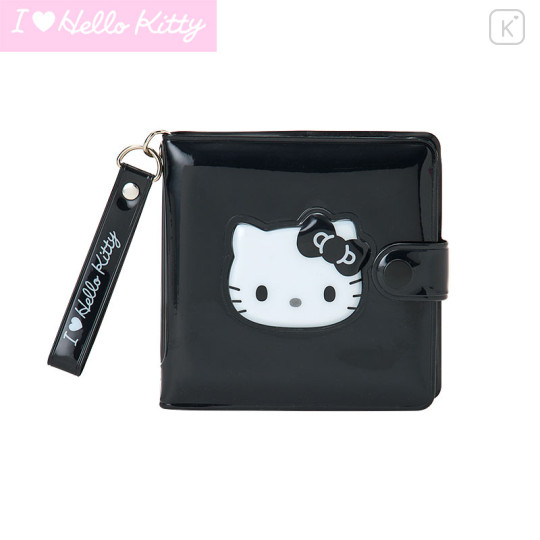 Japan Sanrio Original Vinyl Wallet - Hello Kitty : I Love Hello Kitty Black - 1