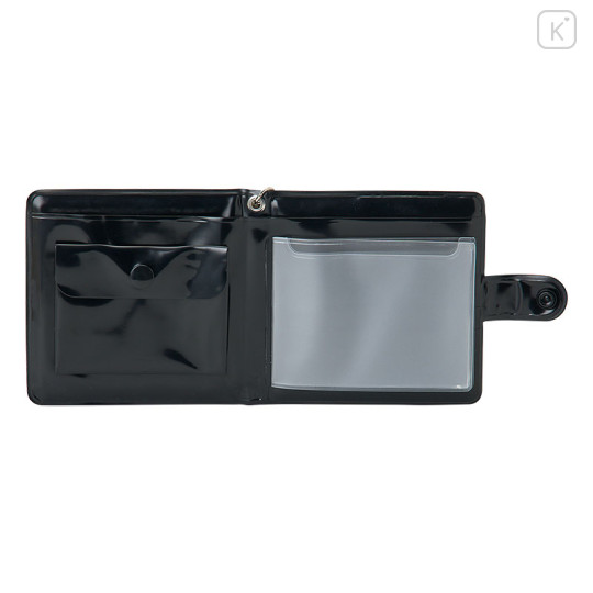 Japan Sanrio Original Vinyl Wallet - Hello Kitty : I Love Hello Kitty Black - 2