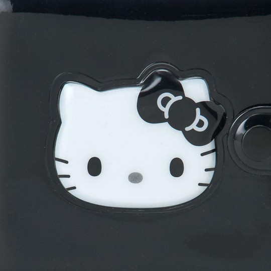 Japan Sanrio Original Vinyl Wallet - Hello Kitty : I Love Hello Kitty Black - 4