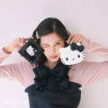 Japan Sanrio Original Vinyl Wallet - Hello Kitty : I Love Hello Kitty Black - 6