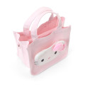 Japan Sanrio Original 2way Mini Tote Bag - Hello Kitty : I Love Hello Kitty Pink - 5