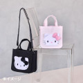Japan Sanrio Original 2way Mini Tote Bag - Hello Kitty : I Love Hello Kitty Pink - 6