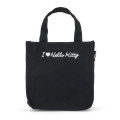 Japan Sanrio Original 2way Mini Tote Bag - Hello Kitty : I Love Hello Kitty Black - 3