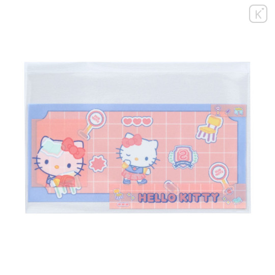 Japan Sanrio Clear Pass Case Card Sleeve Set - Hello Kitty : Face - 2