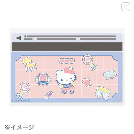 Japan Sanrio Clear Pass Case Card Sleeve Set - Hello Kitty : Face - 5