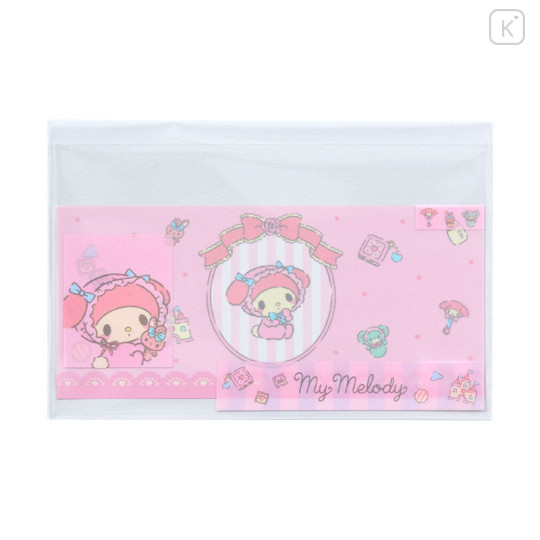 Japan Sanrio Clear Pass Case Card Sleeve Set - My Melody : Face - 2