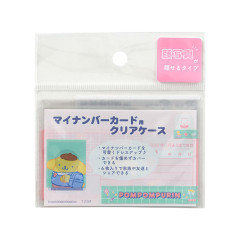 Japan Sanrio Clear Pass Case Card Sleeve Set - Pompompurin : Face