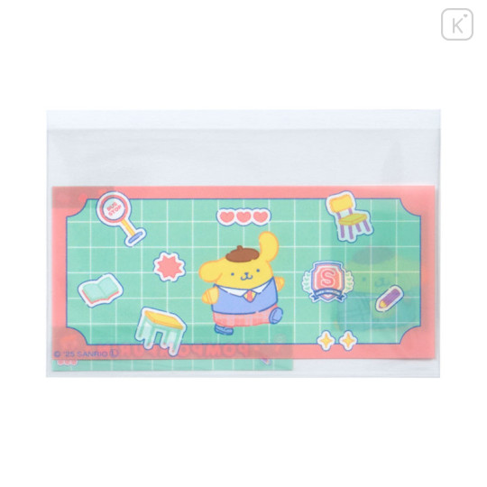 Japan Sanrio Clear Pass Case Card Sleeve Set - Pompompurin : Face - 3