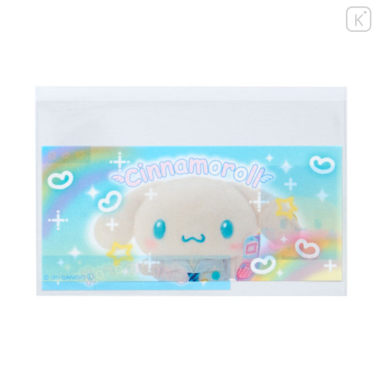 Japan Sanrio Clear Pass Case Card Sleeve Set - Cinnamoroll : Face - 3