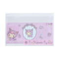 Japan Sanrio Clear Pass Case Card Sleeve Set - Kuromi : Face Lavender - 2