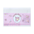 Japan Sanrio Clear Pass Case Card Sleeve Set - Kuromi : Face Lavender - 3