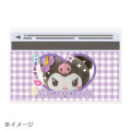 Japan Sanrio Clear Pass Case Card Sleeve Set - Kuromi : Face Purple - 5